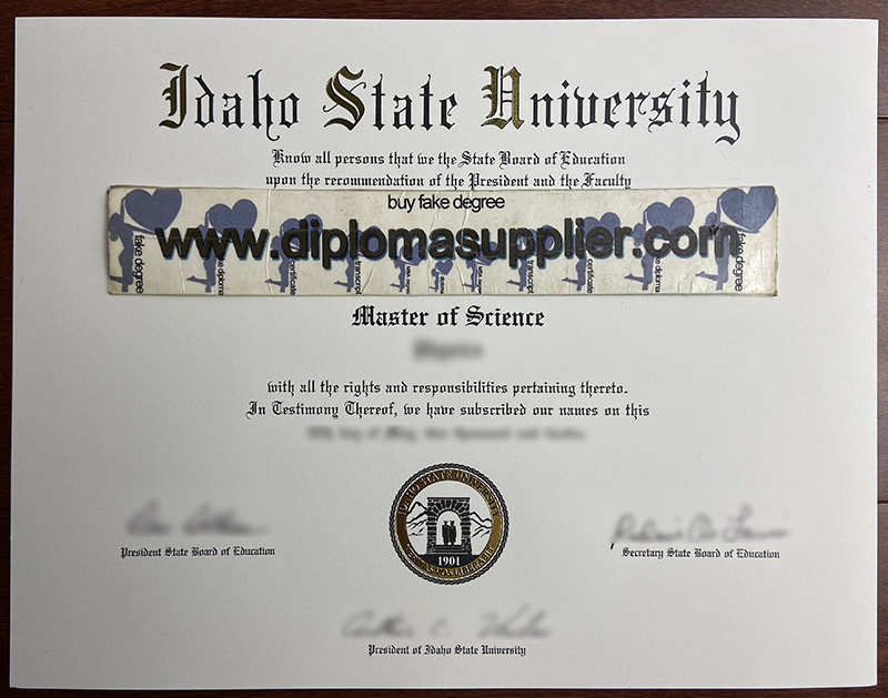fake Idaho State University diploma, Idaho State University fake degree, Idaho State University fake certificate