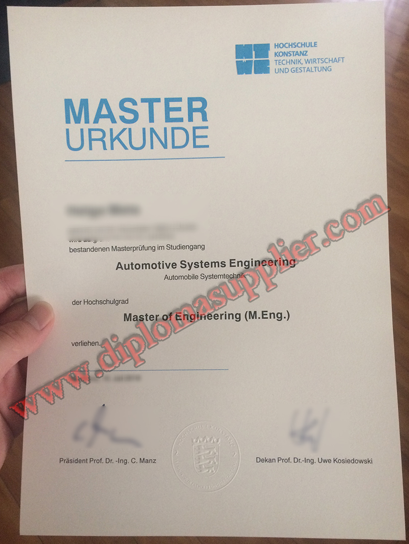 Buy Konstanz University of Applied Sciences Fake Diploma, HTWG Fake Degree