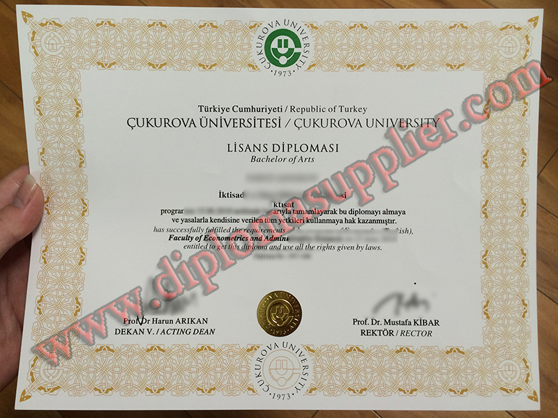 How to Purchase Fake Cukurova University Diploma Certificate