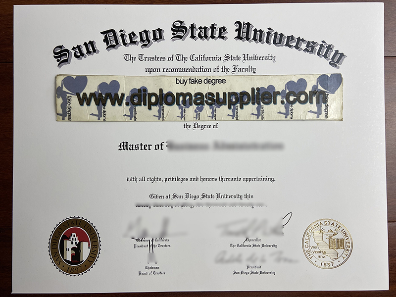 How to Buy San Diego State University (SDSU) Fake Diploma Certificate