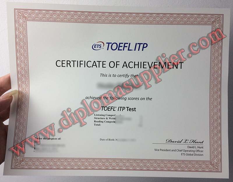 fake TOEFL ITP diploma, TOEFL ITP fake certificate, buy fake degree