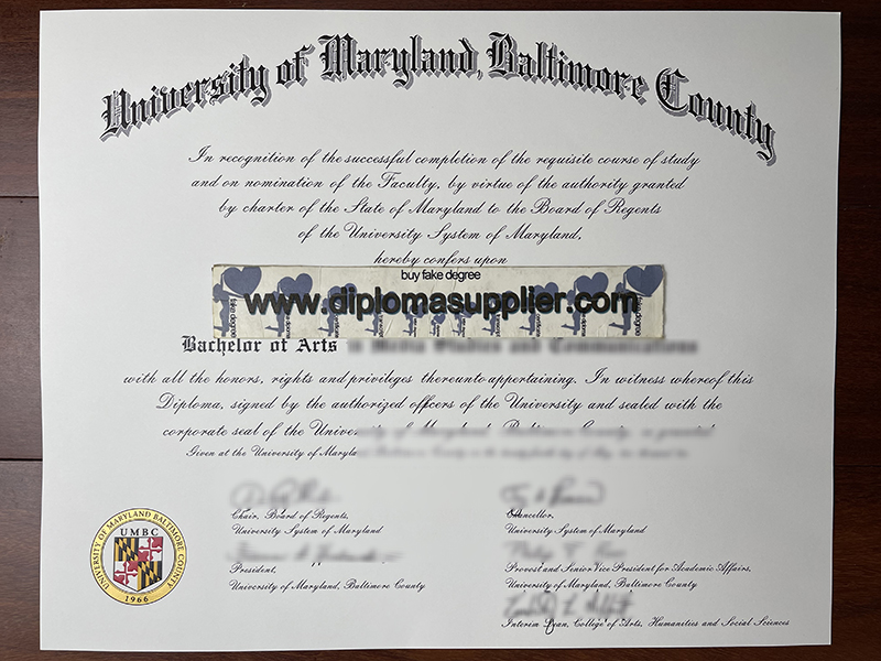 Buy University of Maryland, Baltimore County (UMBC) Fake Diploma, Fake Degree