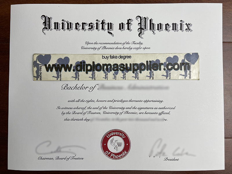 How to Create University of Phoenix Fake Degree Certificate?
