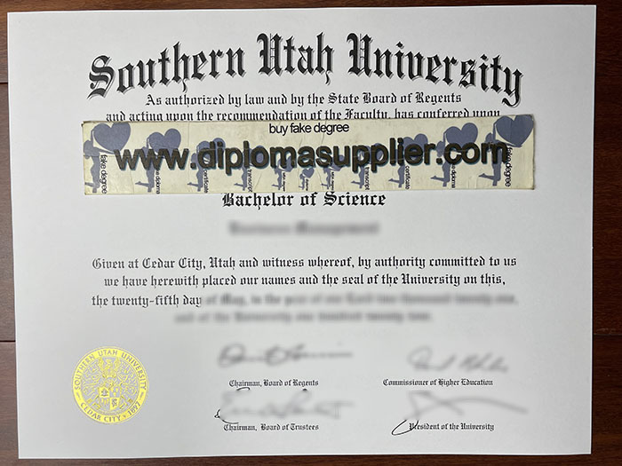 Where to Make Southern Utah University Fake Degree Certificate?