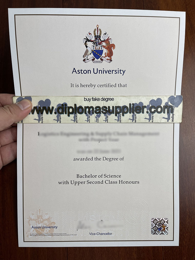 Buy Aston University Fake Degree Online, Fake UK Diploma