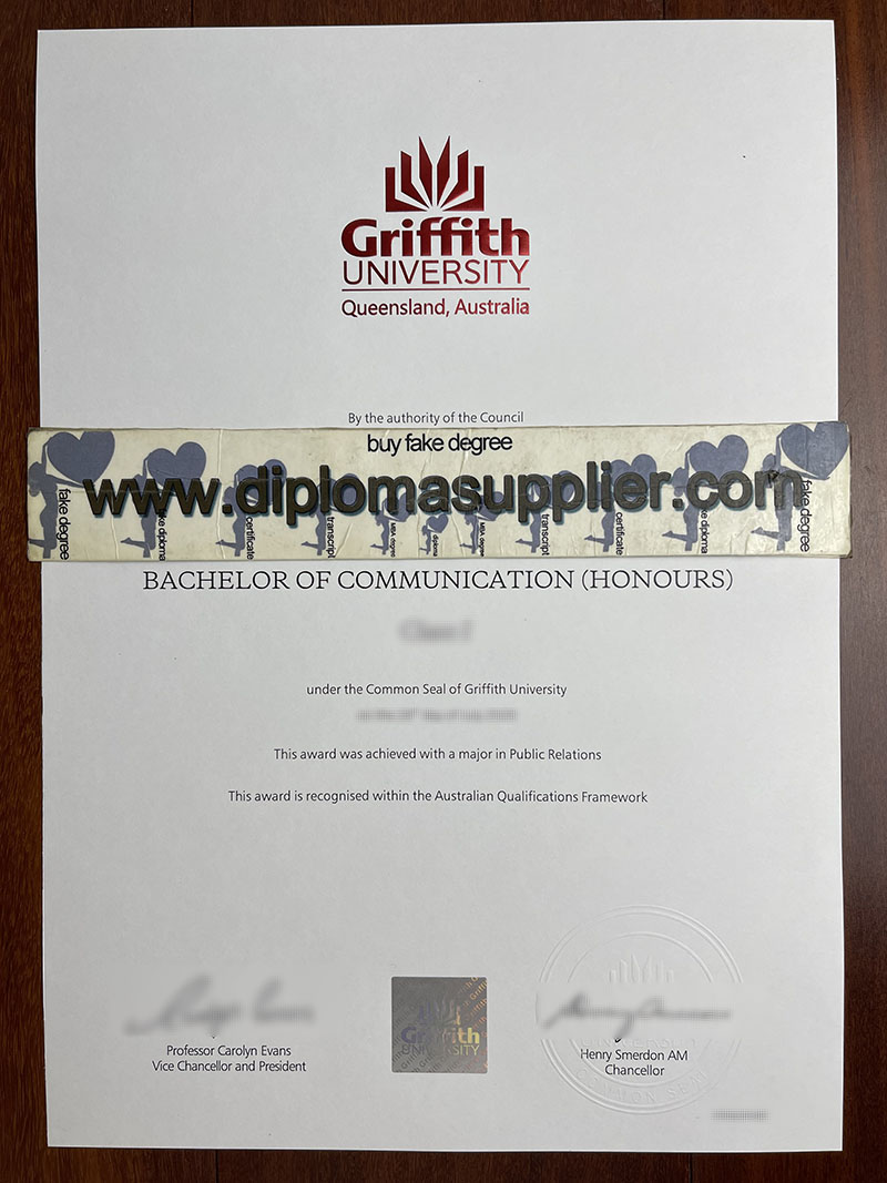 Griffith University fake diploma, Griffith University fake degree, Griffith University fake certificate