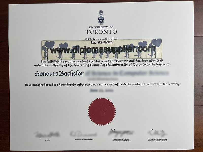 How Much For University of Toronto Fake Degree Certificate?