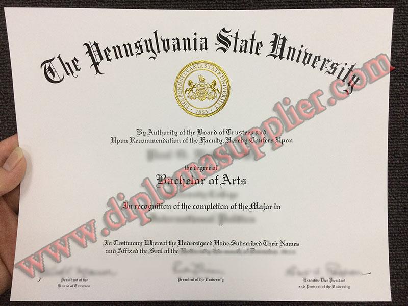 Pennsylvania State University fake diploma, fake Pennsylvania State University degree, fake Pennsylvania State University certificate