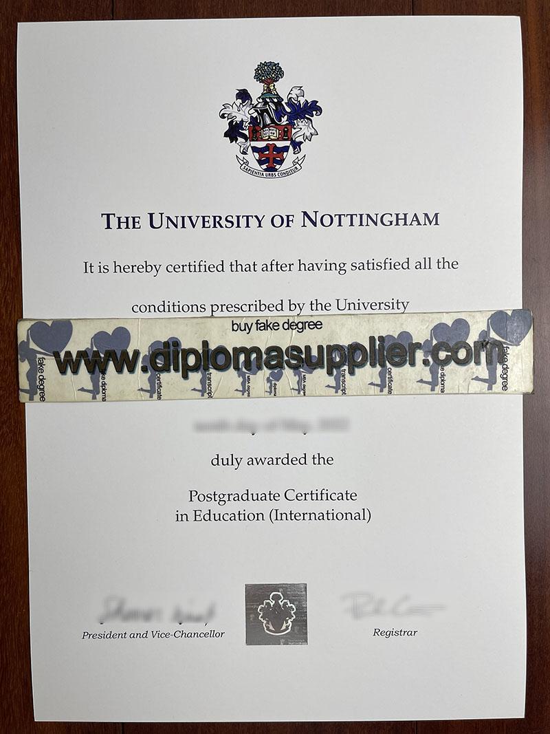 fake University of Nottingham diploma, fake University of Nottingham degree, fake University of Nottingham certificate