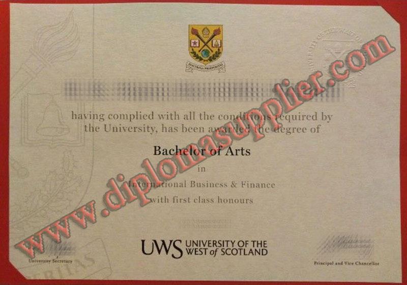 fake University of the West of Scotland diploma, fake University of the West of Scotland degree, fake University of the West of Scotland certificate