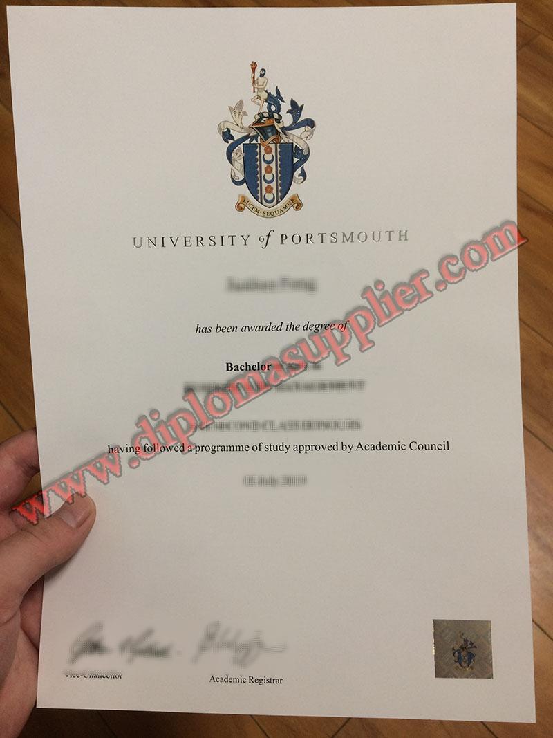 fake University of Portsmouth diploma, fake University of Portsmouth degree, fake University of Portsmouth certificate