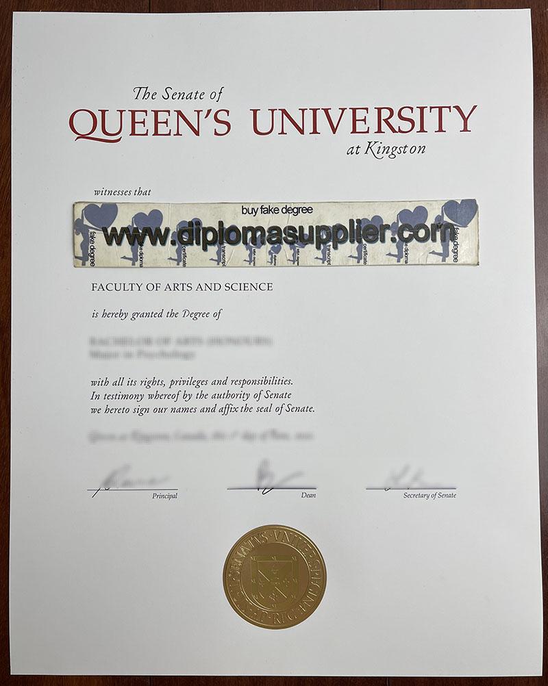 fake Queen's University diploma, fake Queen's University degree, Queen's University fake certificate