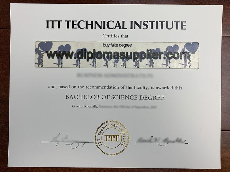 How to Create ITT Technical Institute Fake Diploma Certificate?