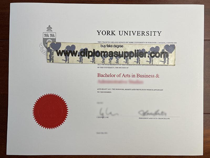 York University fake diploma, York University fake degree, fake York University certificate