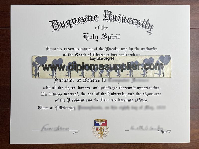 How Much For Duquesne University Fake Degree Certificate?