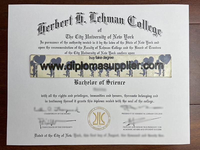 How to Get Lehman College Fake Degree Certificate?