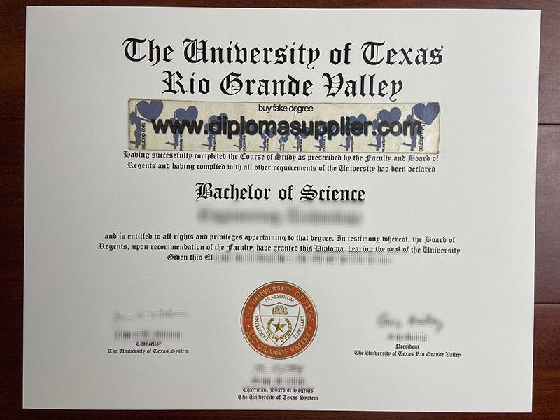Where to Buy University of Texas Rio Grande Valley Fake Diploma Online?