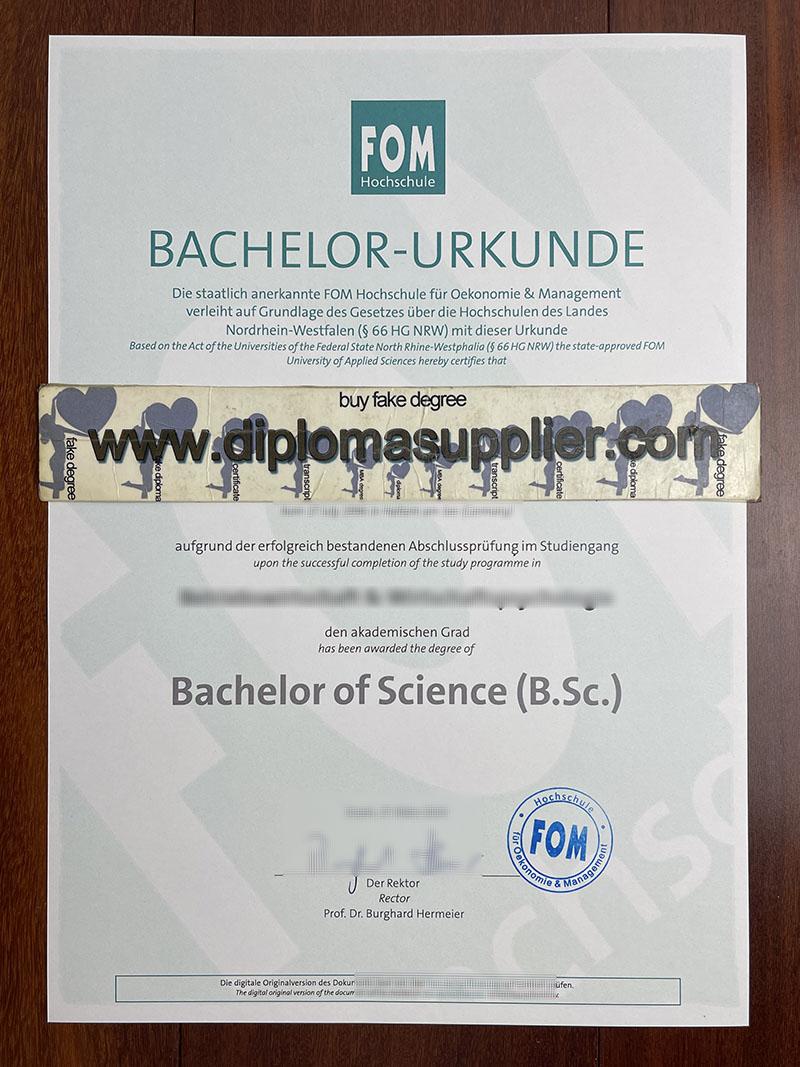 Where to Buy FOM Hochschule Fake Diploma Transcript?