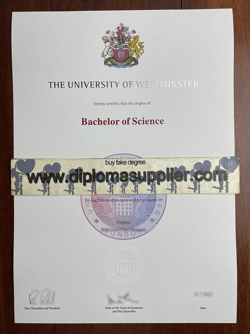 University of Westminster diploma, University of Westminster fake degree, University of Westminster fake certificate