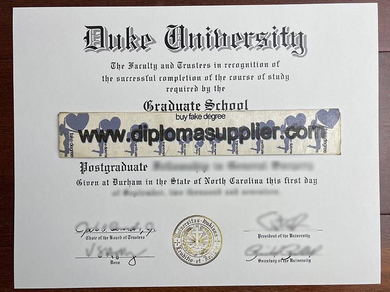 Duke University fake diploma,, Duke University degree, Duke University fake certificate