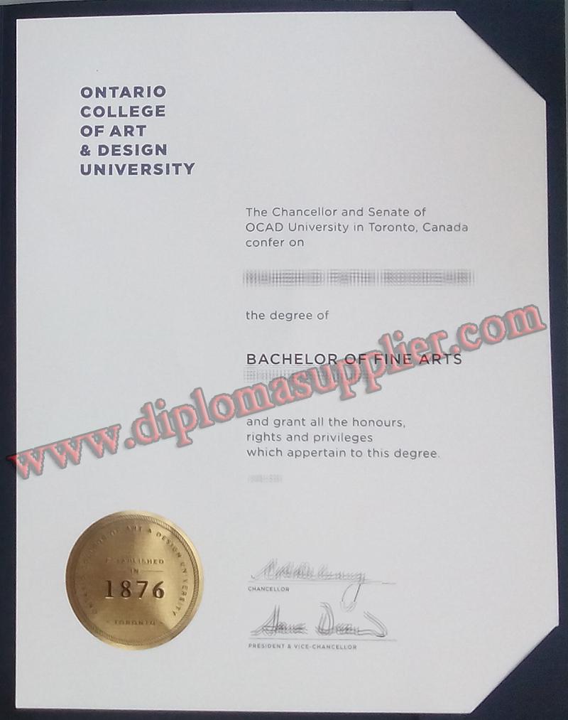 Ontario College of Art and Design diploma, Ontario College of Art and Design fake degree, fake Ontario College of Art and Design certificate