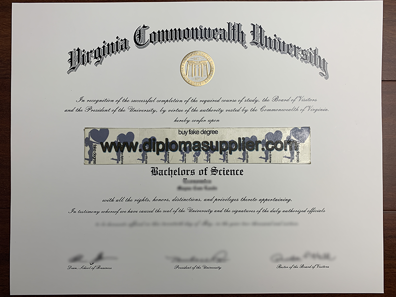 Virginia Commonwealth University diploma, Virginia Commonwealth University fake degree, Virginia Commonwealth University certificate